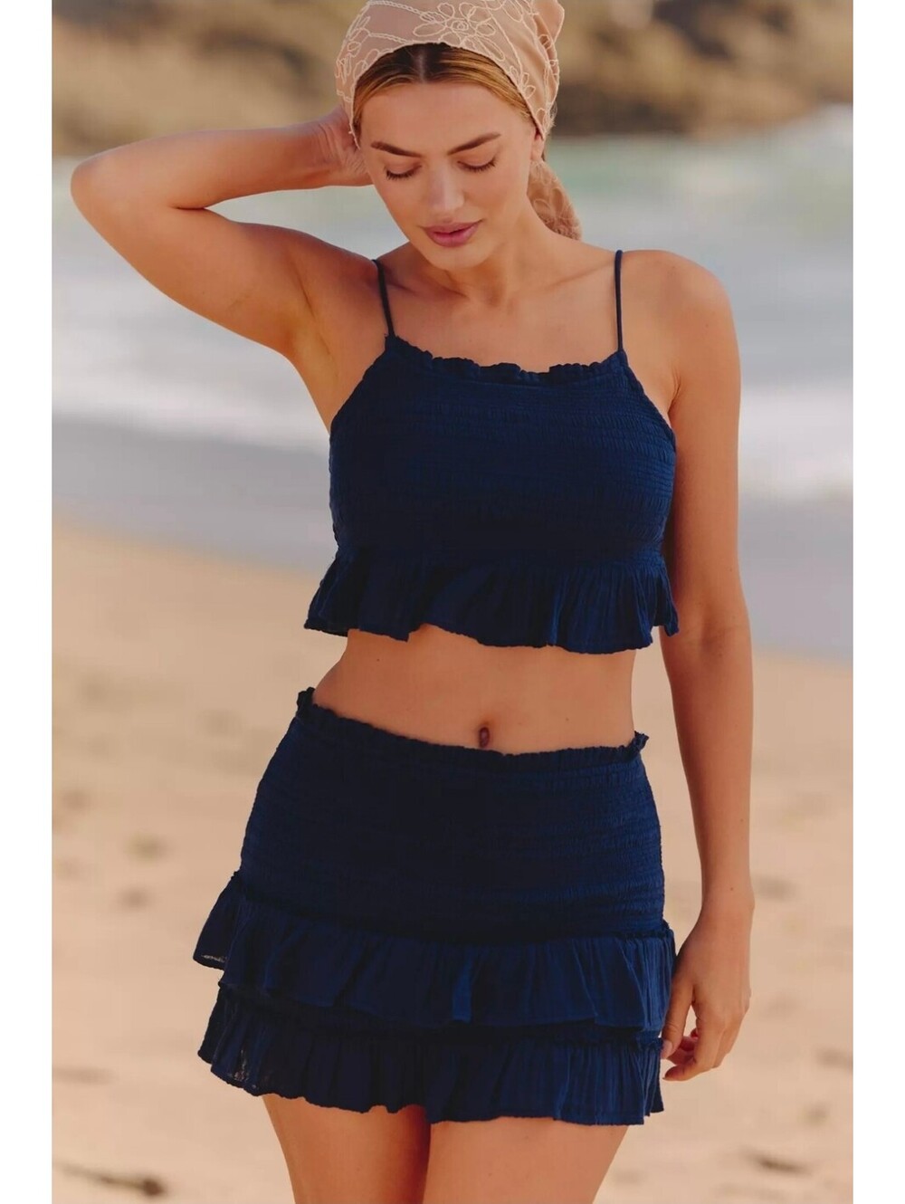 NWT 2pc Set Celandine x Anthropologie Gauze Skirt & Top. Sz M.  Ret. $136